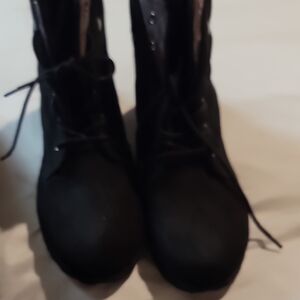 Rock & Candy Black Combat Boots